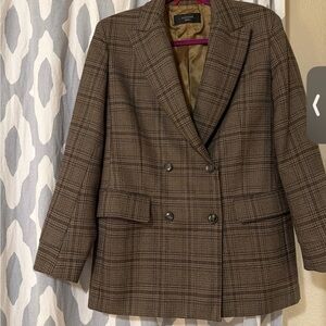 Weekend Max Mara Classic Checkered Blazer